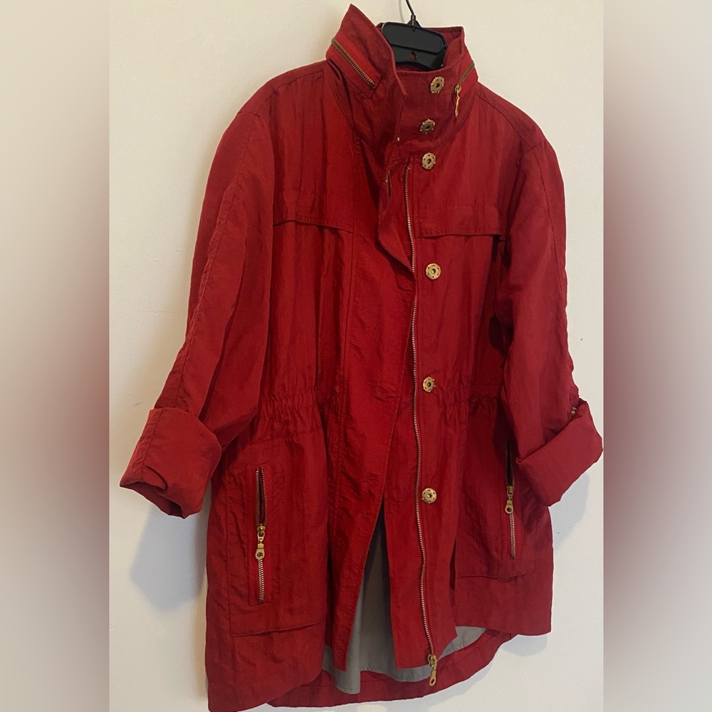 G.E.T equipment. general. technique  Burgundy  Utility Jacket for Women, Size L